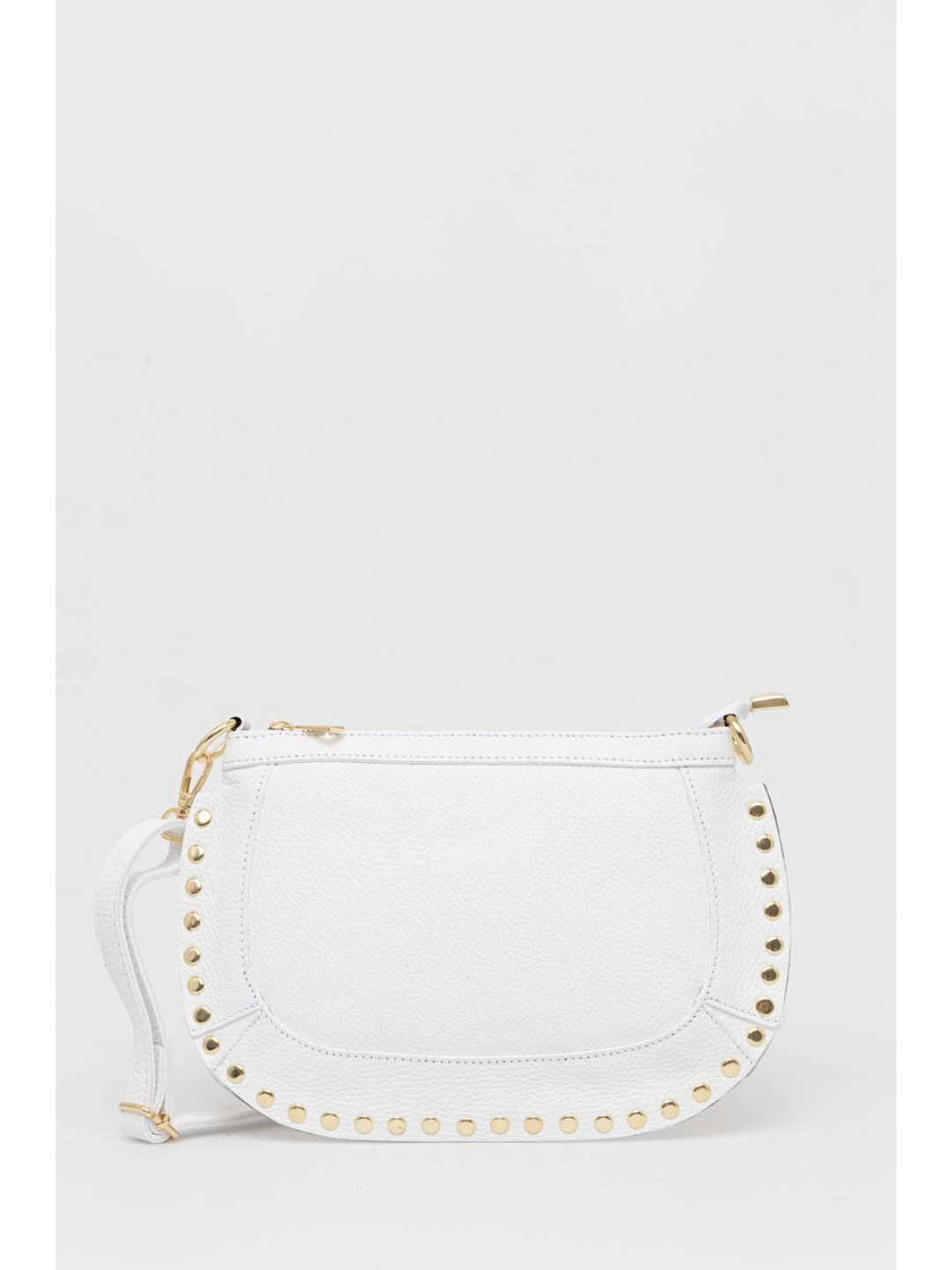 Kožená kabelka Answear LAB bílá barva